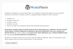 Wordpress Kurulum